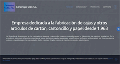 Desktop Screenshot of cartonajesvahlguipuzcoa.com