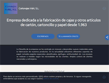 Tablet Screenshot of cartonajesvahlguipuzcoa.com
